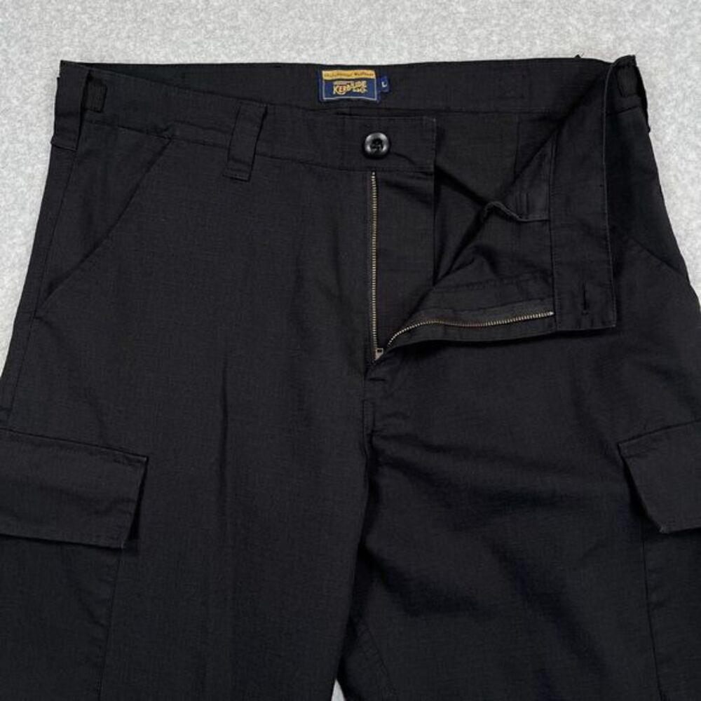 Kerbside and Co. Cargo Pants Mens Large L (35 x 30.5) Black Utilitarian Workwear - Picture 8 of 12